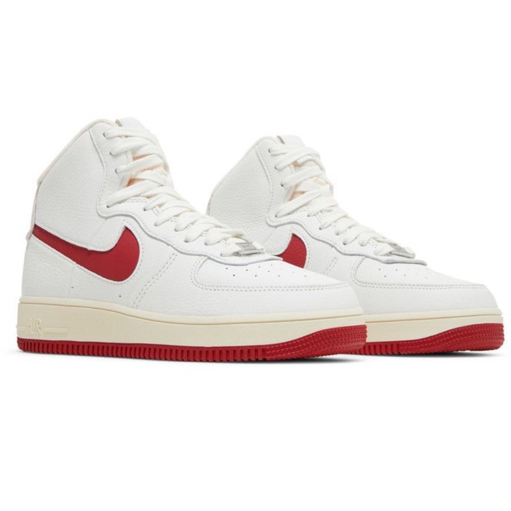 Nike Women's Air Force 1 High Sculpt White Gym Red Size 9 NEW IN BOX